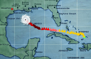 Hurricane Rita Tracking Chart