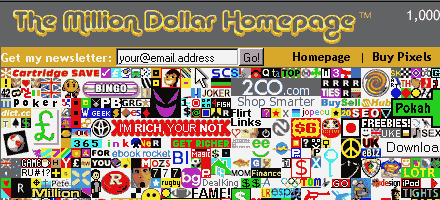 Eine Millionen Dollar Homepage